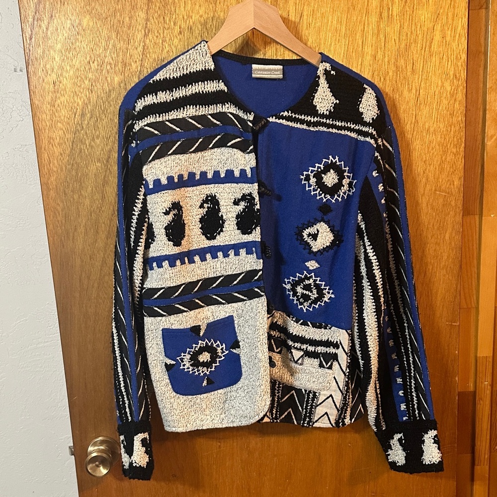 Vintage Boho Evil Eye Pattern Women’s Jacket